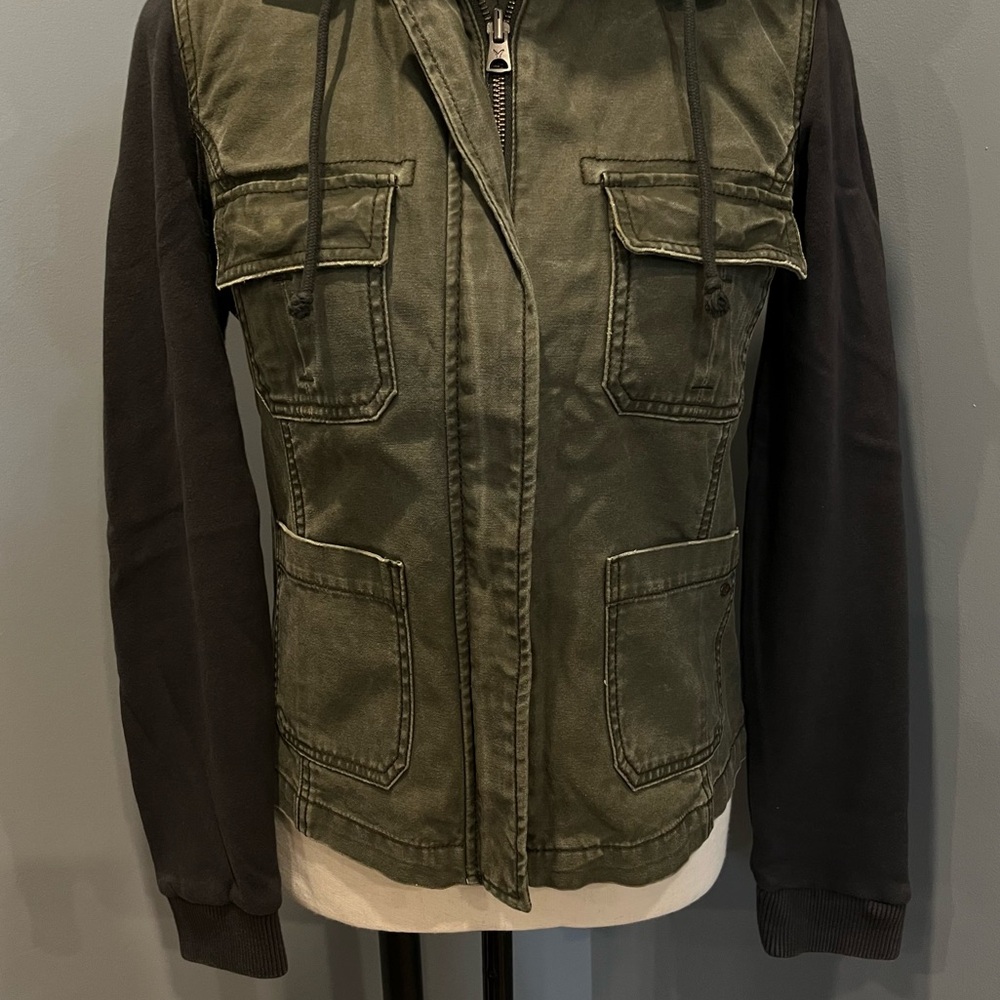 American Eagle Hooded Twill Jacket - Picture 3 of 7